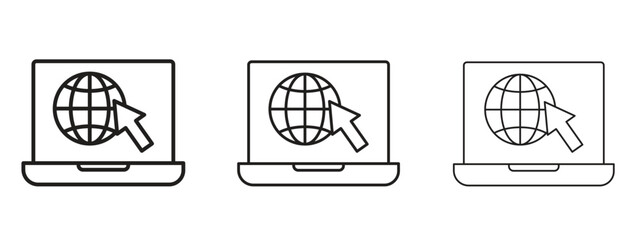 Web portal icon element Illustration. Trendy Symbol for Design