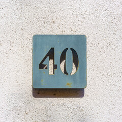 House number 40