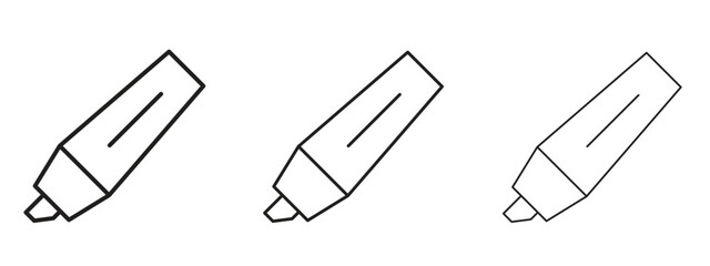 Highlighter icon element Illustration. Trendy Symbol for Design