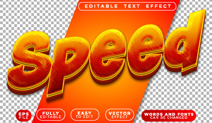  Speed Fast Motion Drive Power Turbo Editable Vector Text File