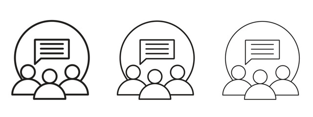 Discussion icon element Illustration. Trendy Symbol for Design