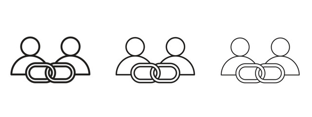 Affiliate link icon element Illustration. Trendy Symbol for Design