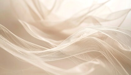 Flowing Soft Fabric Texture in Neutral Color Palette