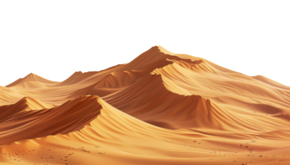 Sand dunes in the Dubai desert.