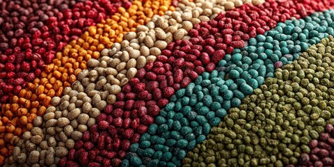 Indian tricolor flag made of pulses for Republic or Independence Day