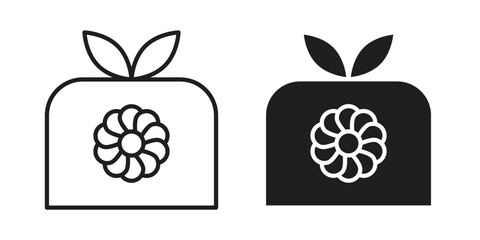 Furoshiki icon vector Art Illustrations set.