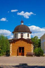 Church and house in the afternoon