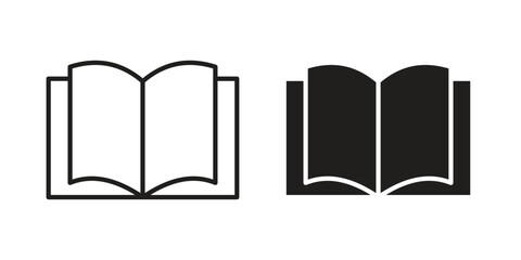 Book icon vector Art Illustrations set.