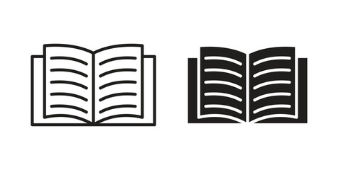 Book icon vector Art Illustrations set.