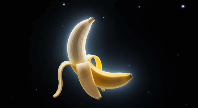 banana soft glow background