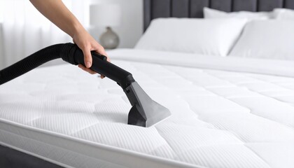 Cleaning Mattress with Upholstery Vacuum Cleaner