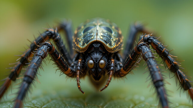 Zitterspinne mit Eiern