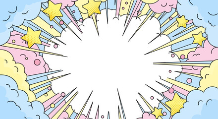 Vector illustration of an abstract colorful 