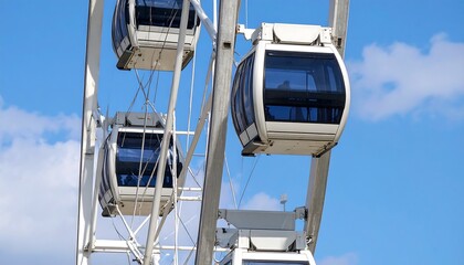 Ferris wheel against a clear sky