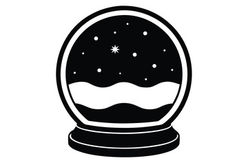 snow globe vector icon