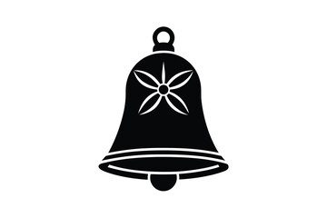 christmas bell vector icon