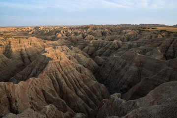 Obraz premium The big badlands overlook, south dakota, National park