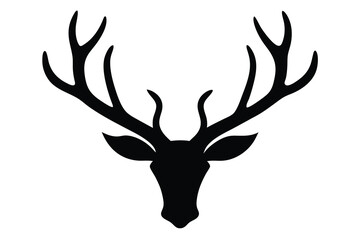 reindeer antlers vector icon