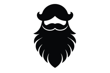 santa beard vector icon