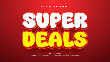 super deals editable text effect