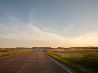 Road in Badlands south dakota, National park