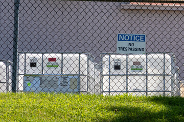 hazard labels on barrels