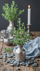 still life fresh aroma leaves