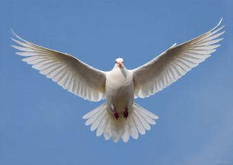 Obraz premium white dove in flight