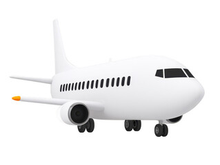Obraz premium Sleek, modern airplane with white exterior and black windows, designed for travel and transportation, showcasing its aerodynamic shape and features
