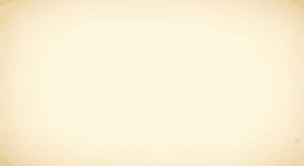 Vintage beige paper texture background with a soft glowing center and vignette border. An aged parchment graphic for design.
