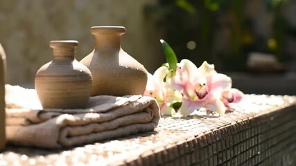 Experience tranquil spa treatments with natural elements and soft lighting, promoting relaxation and wellness in a serene, luxury setting