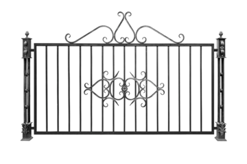 Forged fence. B.
