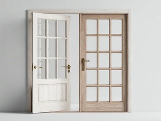 Light, double doors open