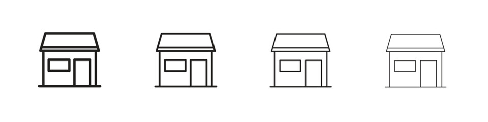 Store icon design. Modern line. EPS10