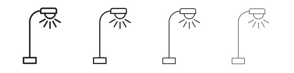 Street light icon design. Modern line. EPS10