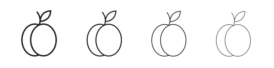 Peach icon design. Modern line. EPS10