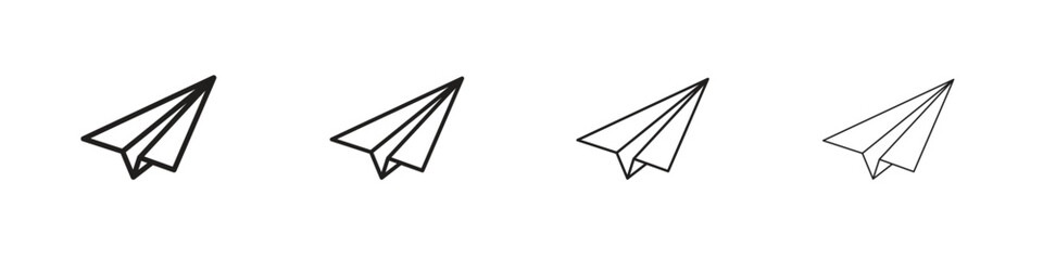 Paper plane icon design. Modern line. EPS10