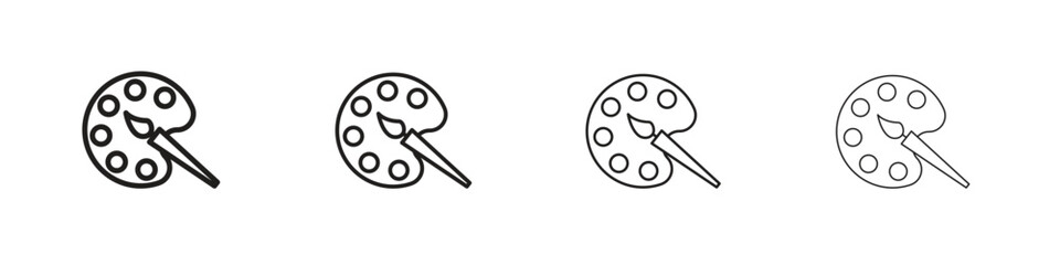 Palette icon design. Modern line. EPS10