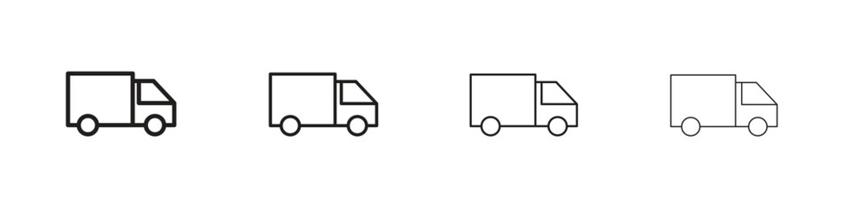 Moving truck icon design. Modern line. EPS10