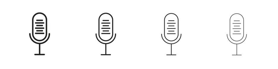 Microphone icon design. Modern line. EPS10