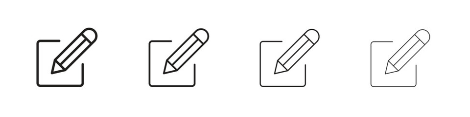 Obraz premium Edit icon design. Modern line. EPS10