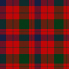Blue, Red, Green Tartan Weave Pattern - Tile