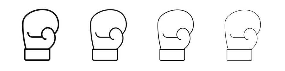 Boxing glove icon design. Modern line. EPS10