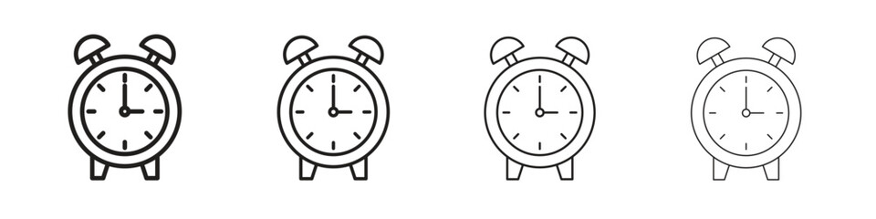 Alarm clock icon design. Modern line. EPS10