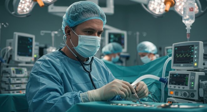Surgeon in operating room