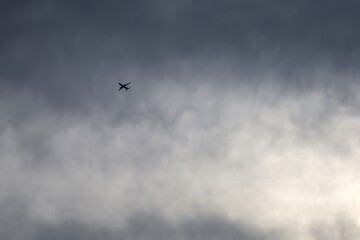 airplane in the sky