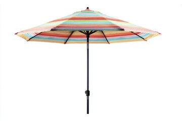 Obraz premium Colorful striped patio umbrella
