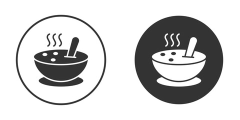 Soup icon Minimal Flat Pictogram for Ui Designs