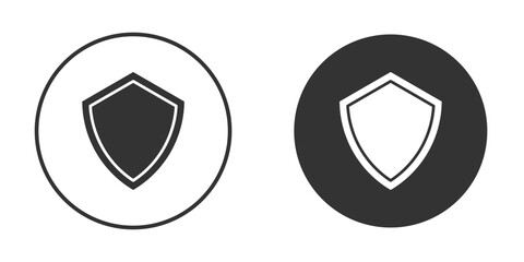 Shield icon Minimal Flat Pictogram for Ui Designs