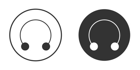 Piercing icon Minimal Flat Pictogram for Ui Designs